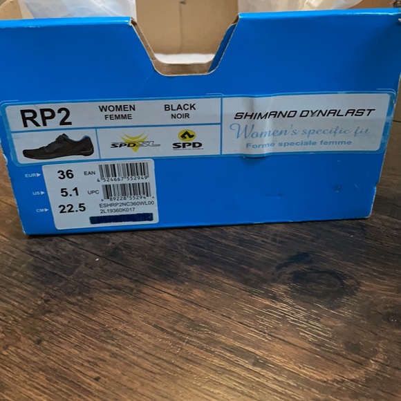 Shimano Dynablast Womens SPD Cycling Shoes Black with SPD Pedals - Picture 4 of 6